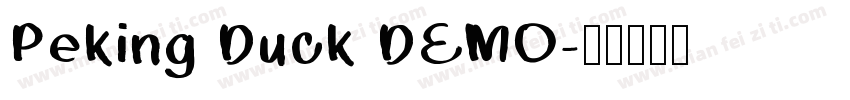 Peking Duck DEMO字体转换